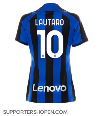 Inter Milan Lautaro Martinez #10 Hemma Matchtröja Dam 2022-23 Kortärmad